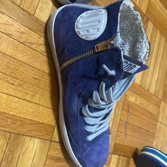 Never worn! Golden Goose SSENSE Exclusive Navy Monday Francy Sneakers - Picture 5 of 7